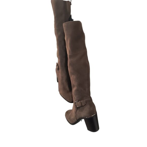 Bandolino Ollia Tall Suede Leather Block Heel Boot Women's size 9 - Picture 4 of 13